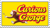 curious george next to logo