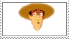 man in the yellow hat's floating worried head