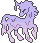 melting purple unicorn