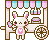 bunny selling cotton candy